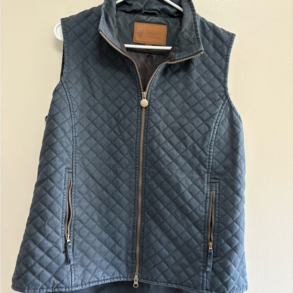 Outback Trading Company Blue Vest with Zipper Pockets - Picture 3 of 8